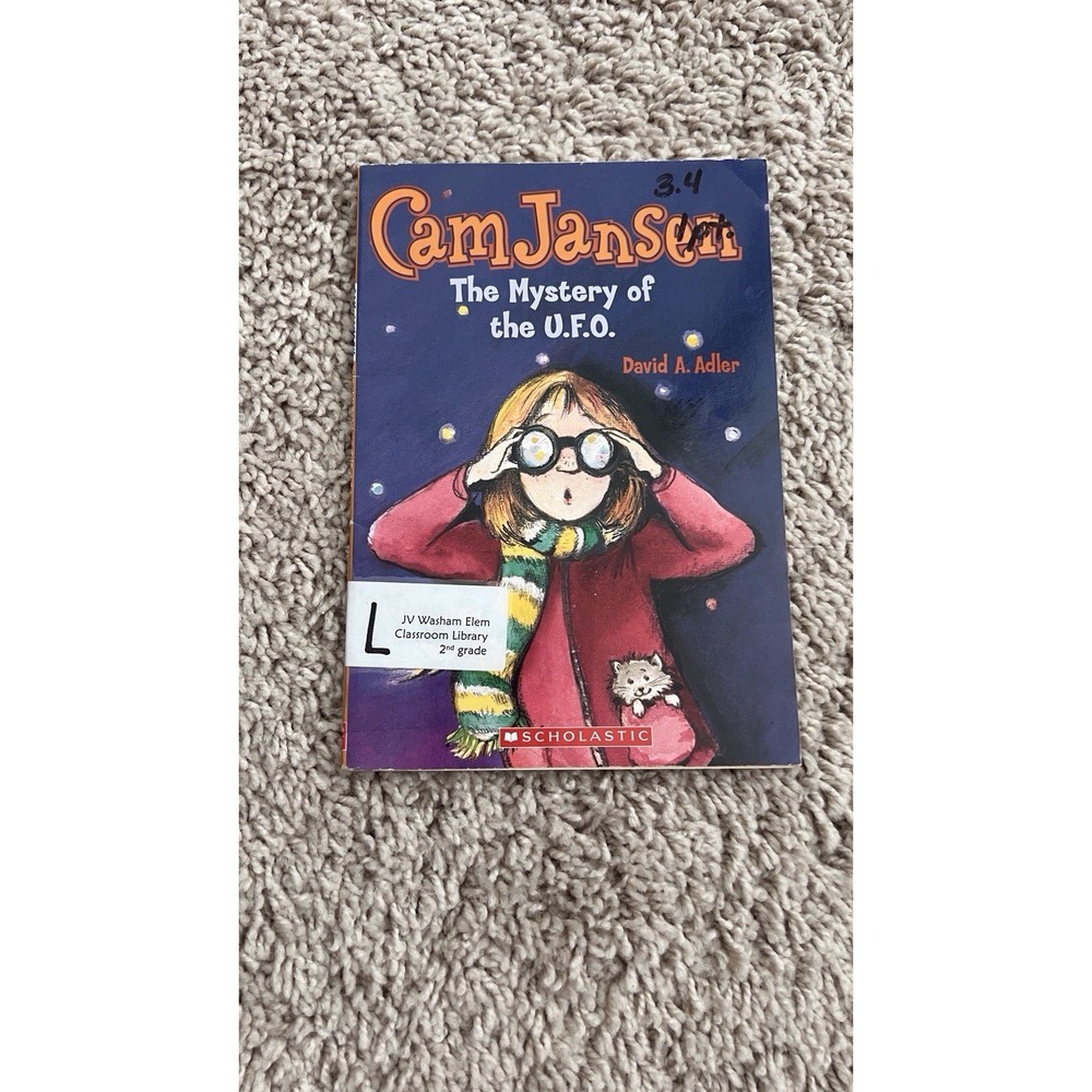 Cam Jansen The Mystery Of The U.F.O. By David A. Adler, Paperback Book